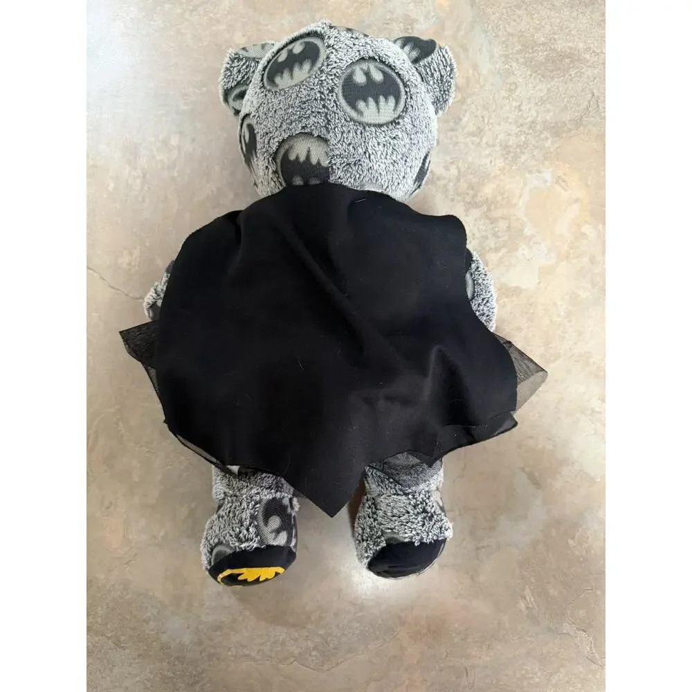 Build A Bear Batman Teddy Bear Stuffed Plush Retired 2015 w/Batsuit